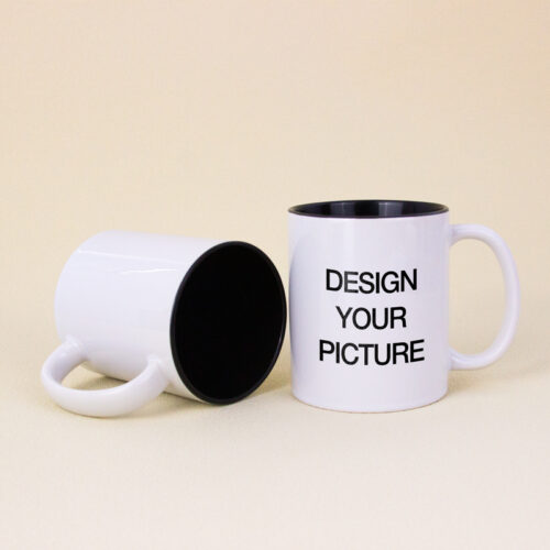 11 oz Two-Tone Ceramic Mug black-1