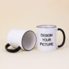 11 oz Mug w Color Rim & Handle (Black)1