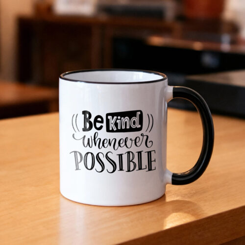 11 oz Mug w Color Rim & Handle (Black)4