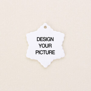 Ceramic Snowflake Photo Ornament1