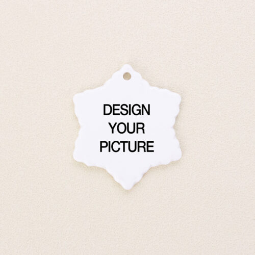 Ceramic Snowflake Photo Ornament1