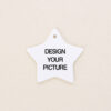 Ceramic Star shaped Photo Ornament1