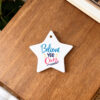 Ceramic Star shaped Photo Ornament3