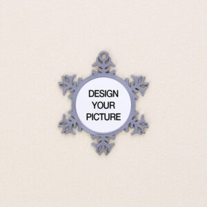 Pewter Snowflake Photo Ornament1
