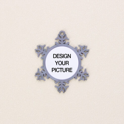 Pewter Snowflake Photo Ornament1