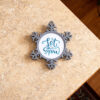 Pewter Snowflake Photo Ornament2
