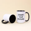15 oz Mug w Color Inside & Handle (Black)1