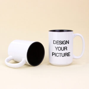 15 oz Two-Toned Mug (Black)1