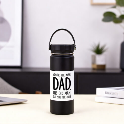 18 oz Black Water Bottle3