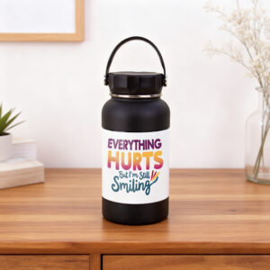 25 oz Black Water Bottle2