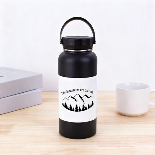 32 oz Black Water Bottle3