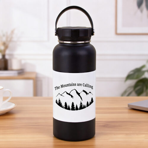 32 oz Black Water Bottle4
