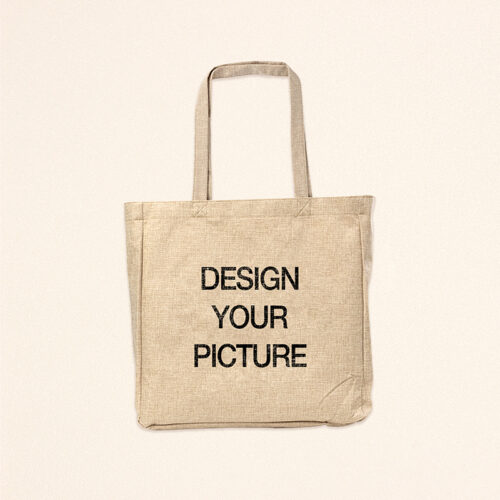 Natural Cotton Canvas Photo Tote Bag1