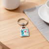 Rectangle Photo Keyring3