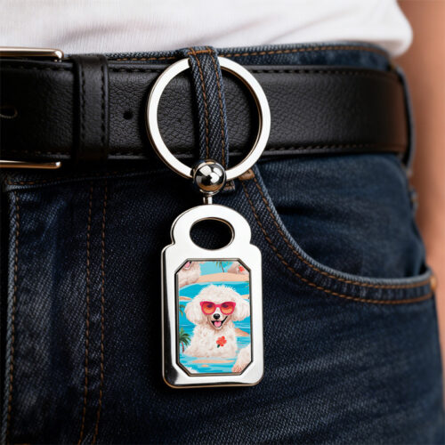 Rectangle Photo Keyring4
