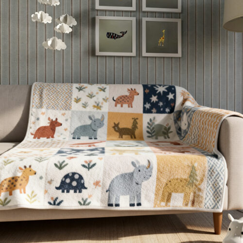 Soft Touch Fleece Throw Blanket, 50_ x 60_2
