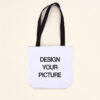 White Photo Tote Bag - Black Strap1