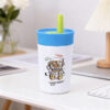 300ml Kid’s Stainless Steel Cup with Soft Silicone Straw Lid