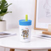 300ml Kid’s Stainless Steel Cup with Soft Silicone Straw Lid