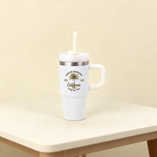 400ml Kid’s Stainless Steel Cup with Straw Lid