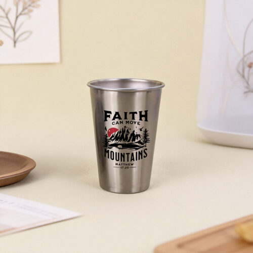 16 oz Stainless Steel Pint Glass