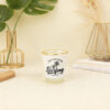 1.5 oz Shot Glass with Gold Rim