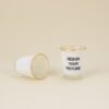 1.5 oz Shot Glass with Gold Rim