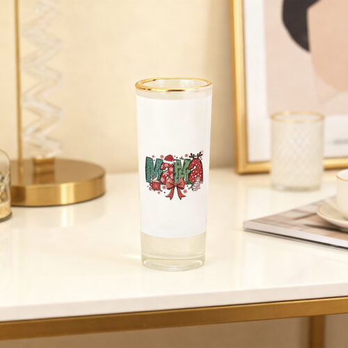 2 oz Shot Glass with Gold Rim