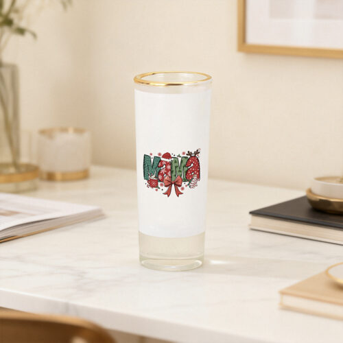2 oz Shot Glass with Gold Rim