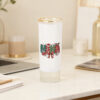 2 oz Shot Glass with Gold Rim