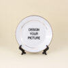Porcelain Rim Plate with Gold Trim