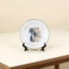 Porcelain Rim Plate with Gold Trim